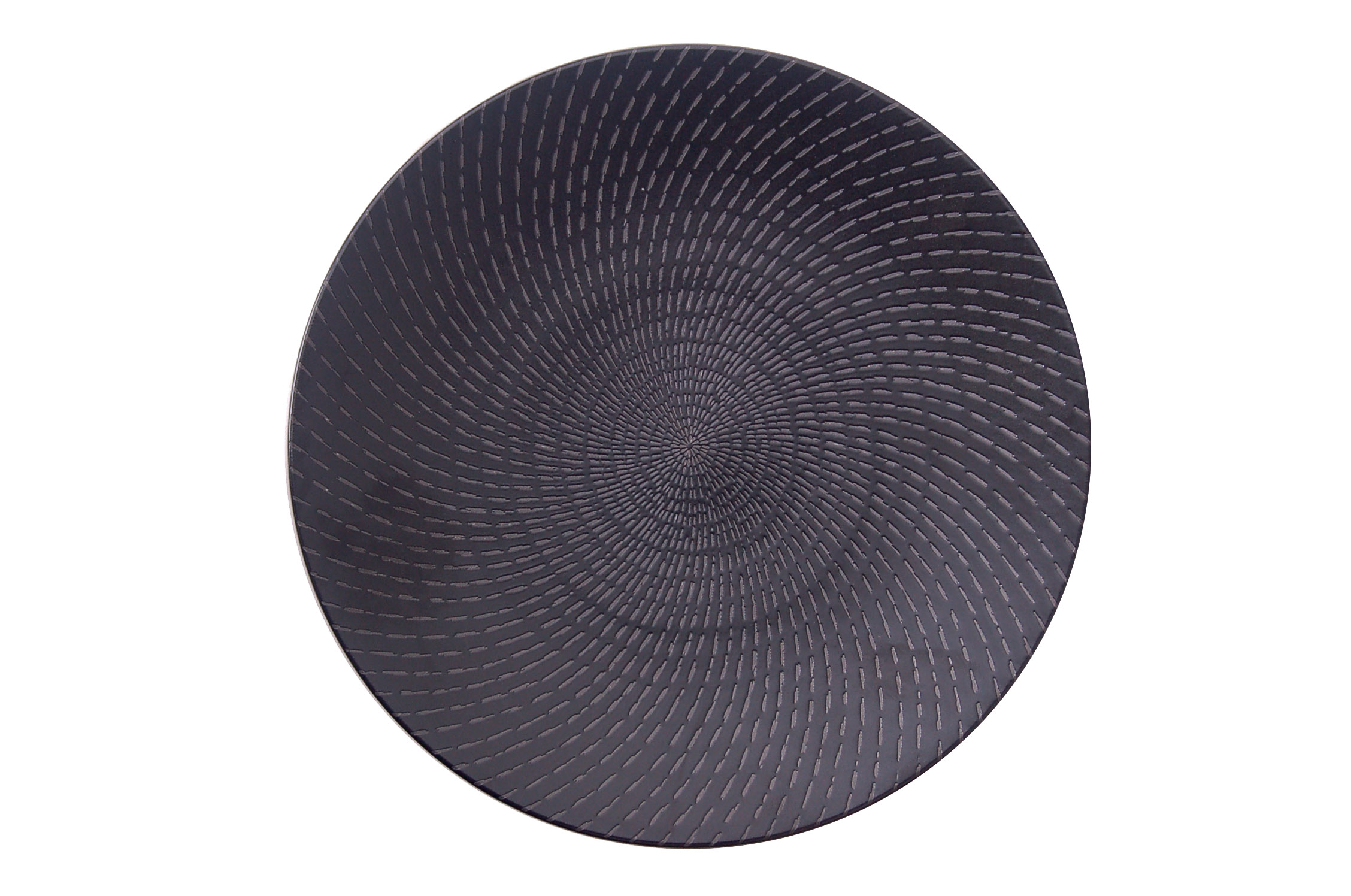 Black Swirl -round Plate 23.5cm – Black Swirl (24) – Catro – Catering 