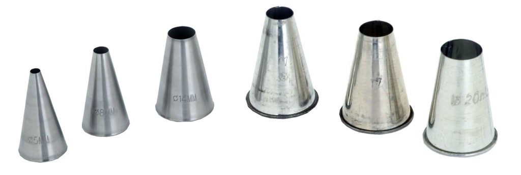 INDIVIDUAL NOZZLES – PLAIN (Note: Please specify order code for correct sizes when placing order)