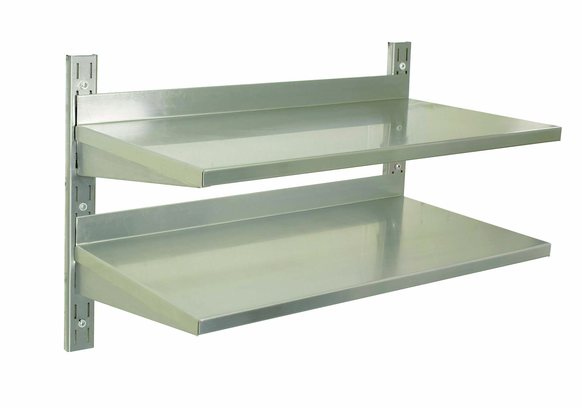 commercial kitchen wall shelf height