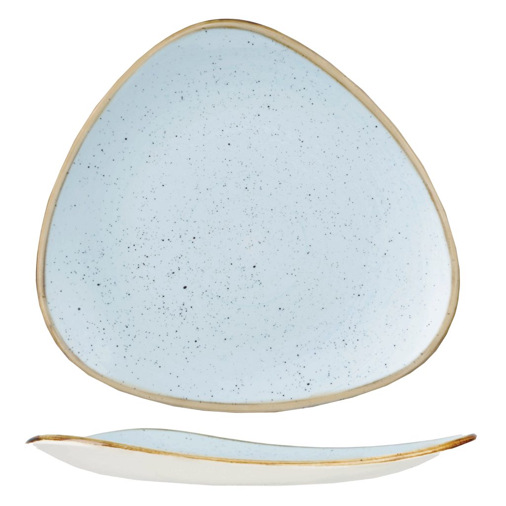STONECAST – DUCK EGG BLUE TRIANGLE PLATE (Note: Please specify order code for correct sizes/product when placing order)